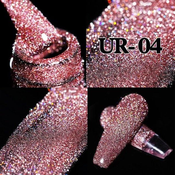 2022 New Reflective Glitter Nail Gel 8ml  Permanent UV/LED Glossy Effect Popular Diamond Nail Gel Design For Womens