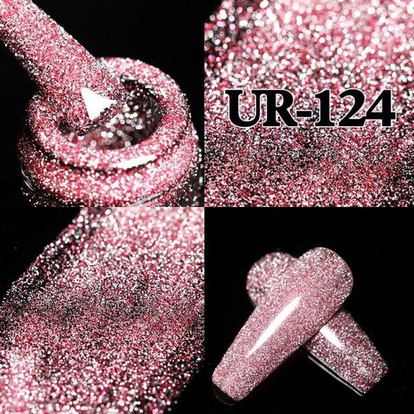 2022 New Reflective Glitter Nail Gel 8ml  Permanent UV/LED Glossy Effect Popular Diamond Nail Gel Design For Womens