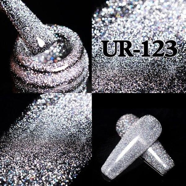 2022 New Reflective Glitter Nail Gel 8ml  Permanent UV/LED Glossy Effect Popular Diamond Nail Gel Design For Womens