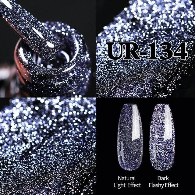 2022 New Reflective Glitter Nail Gel 8ml  Permanent UV/LED Glossy Effect Popular Diamond Nail Gel Design For Womens