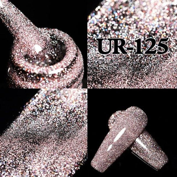 2022 New Reflective Glitter Nail Gel 8ml  Permanent UV/LED Glossy Effect Popular Diamond Nail Gel Design For Womens