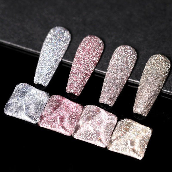 2022 New Reflective Glitter Nail Gel 8ml  Permanent UV/LED Glossy Effect Popular Diamond Nail Gel Design For Womens
