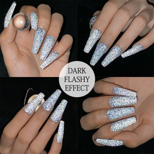 2022 New Reflective Glitter Nail Gel 8ml  Permanent UV/LED Glossy Effect Popular Diamond Nail Gel Design For Womens