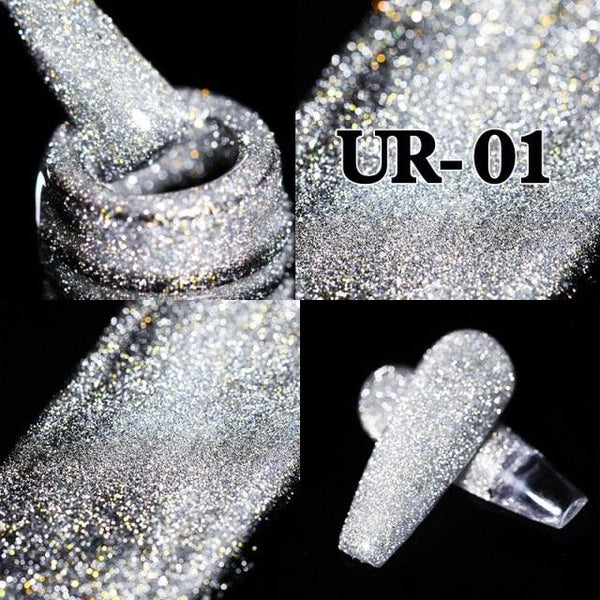 2022 New Reflective Glitter Nail Gel 8ml  Permanent UV/LED Glossy Effect Popular Diamond Nail Gel Design For Womens