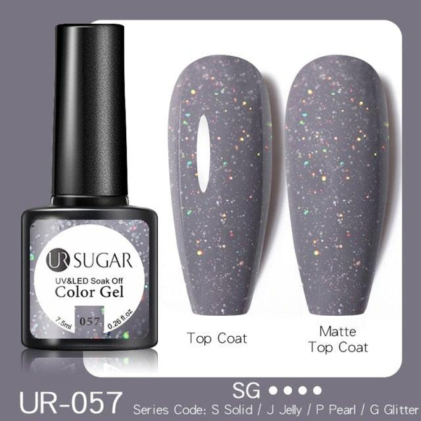 2022 New Reflective Glitter Nail Gel 8ml  Permanent UV/LED Glossy Effect Popular Diamond Nail Gel Design For Womens