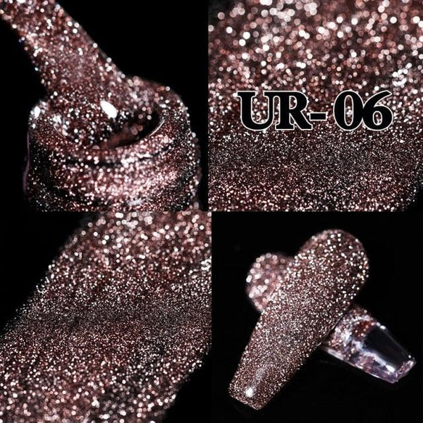 2022 New Reflective Glitter Nail Gel 8ml  Permanent UV/LED Glossy Effect Popular Diamond Nail Gel Design For Womens