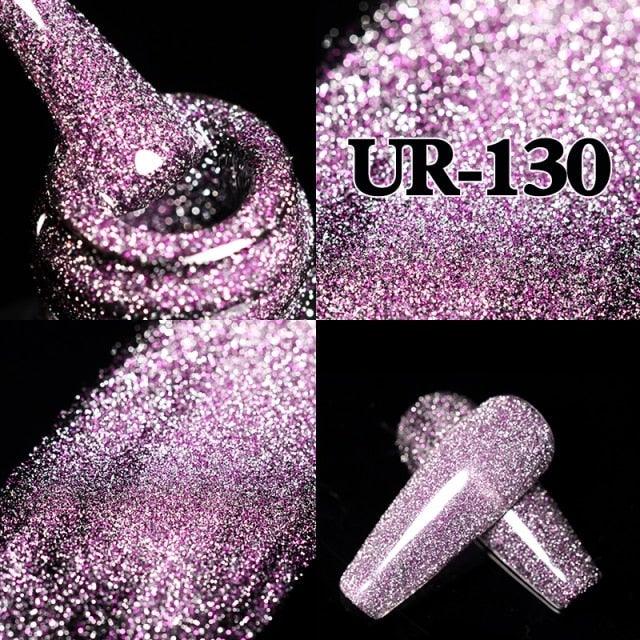 2022 New Reflective Glitter Nail Gel 8ml  Permanent UV/LED Glossy Effect Popular Diamond Nail Gel Design For Womens