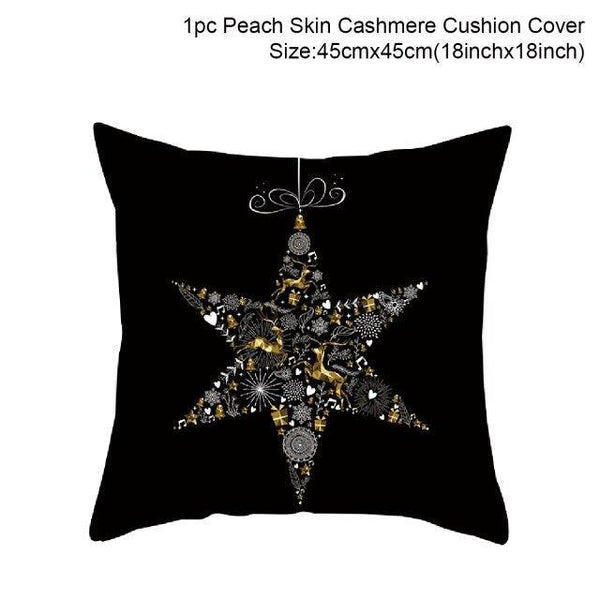 2022 Santa Claus Christmas Pillowcase Decor For Home Christmas Throw Pillow Covers Decorative Snowman Santa Claus Pillow Covers Linen Cushion Cover Couch Pillow Cases Merry Christmas Ornament Xmas Gifts 45x45CM