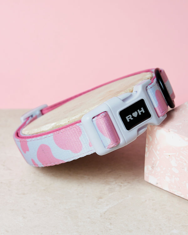 Pink Moo'd Collar & Bowtie