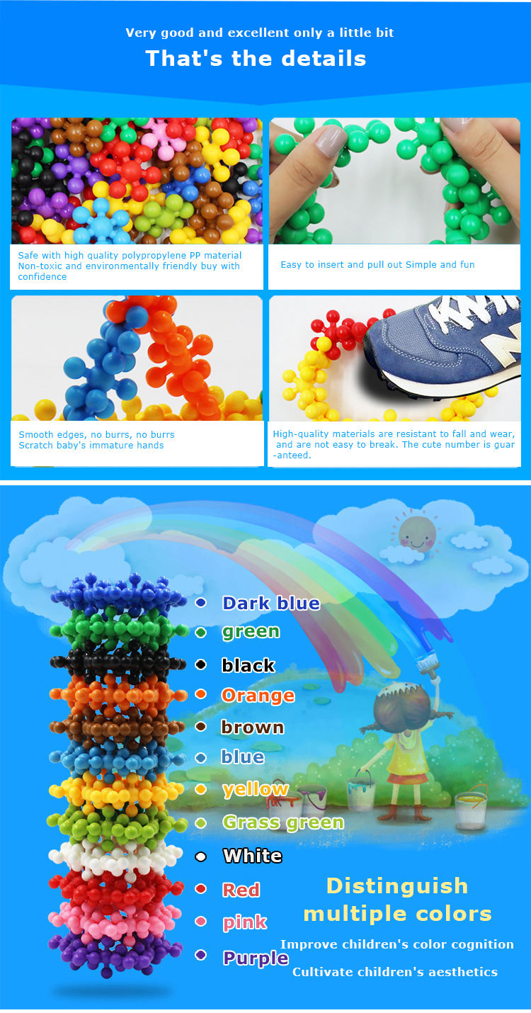 200 Pieces 3D Interlocking Building Blocks STEM Toy