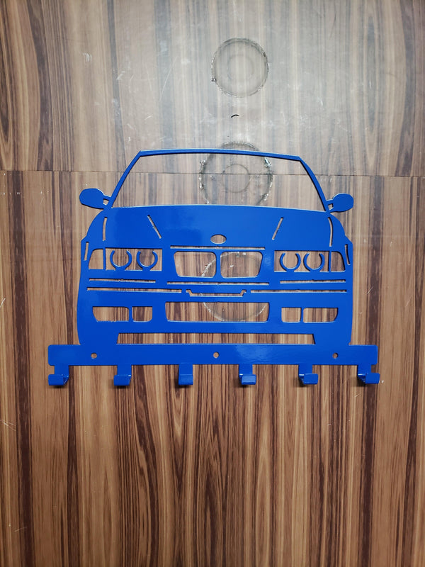 E36 M3 Key Hanger Steel Wall Mounted Key Rack – Classic BMW Organizer for Garage Entryway Office Car Lover Gift Martin Metalwork LLC