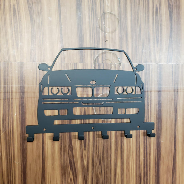 E36 M3 Key Hanger Steel Wall Mounted Key Rack – Classic BMW Organizer for Garage Entryway Office Car Lover Gift Martin Metalwork LLC