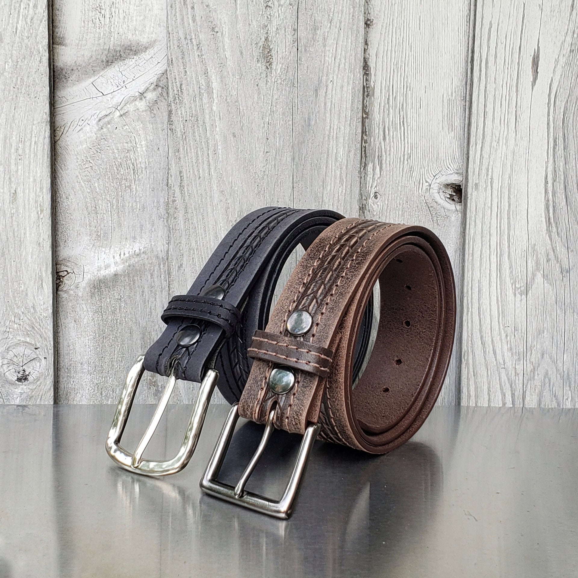 The Purpose Belts - 2 PC Gift Set NAB Leather
