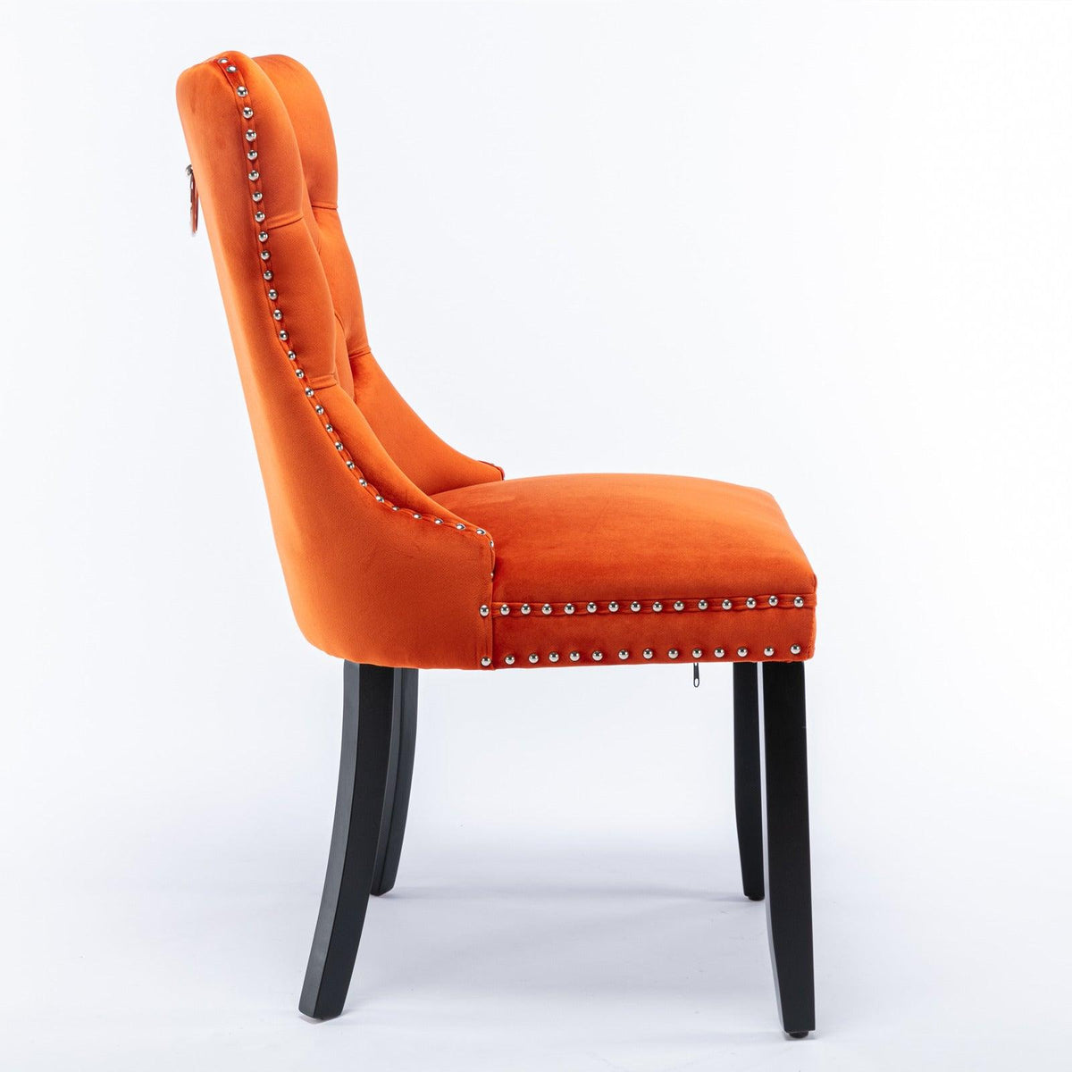 Nikki Collection Modern Velvet Upholstered Dining Chair Set