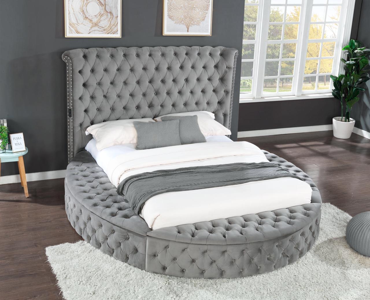 Hazel King Size Tufted Storage Bed