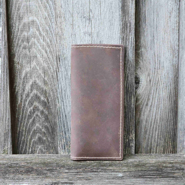 The Long Wallet - Black 100% Full-Grain Leather Long Wallet NAB Leather