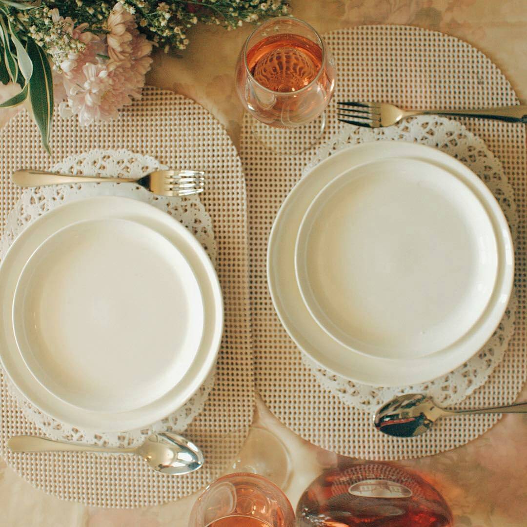 White Dinner Plate 11