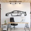 2022 R8 Metal Car Wall Art - MT0809 - 18'' - 49 cm