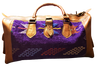 Violet Kilim & Leather Travel Bag