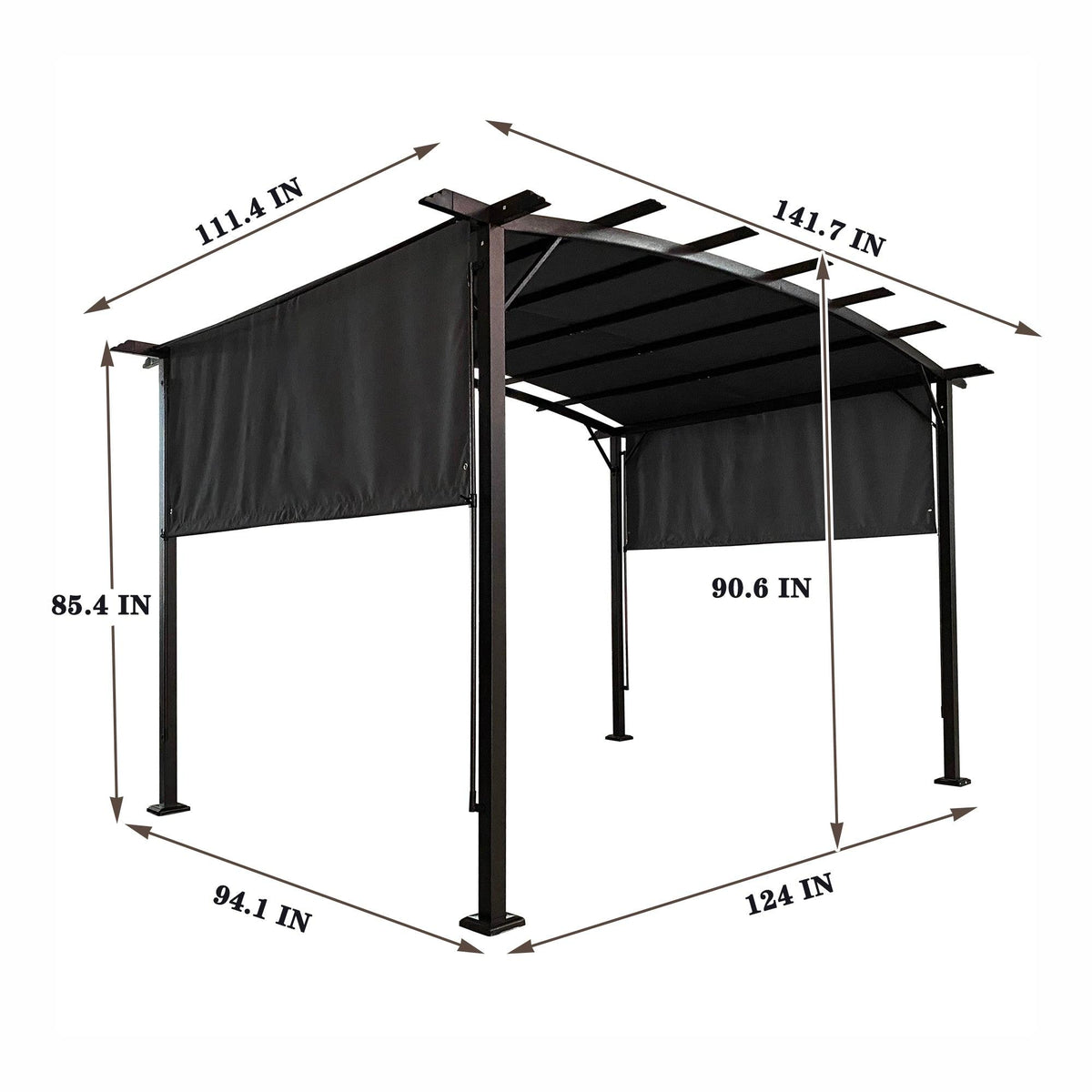 12 x 9 Ft Outdoor Pergola Patio Gazebo