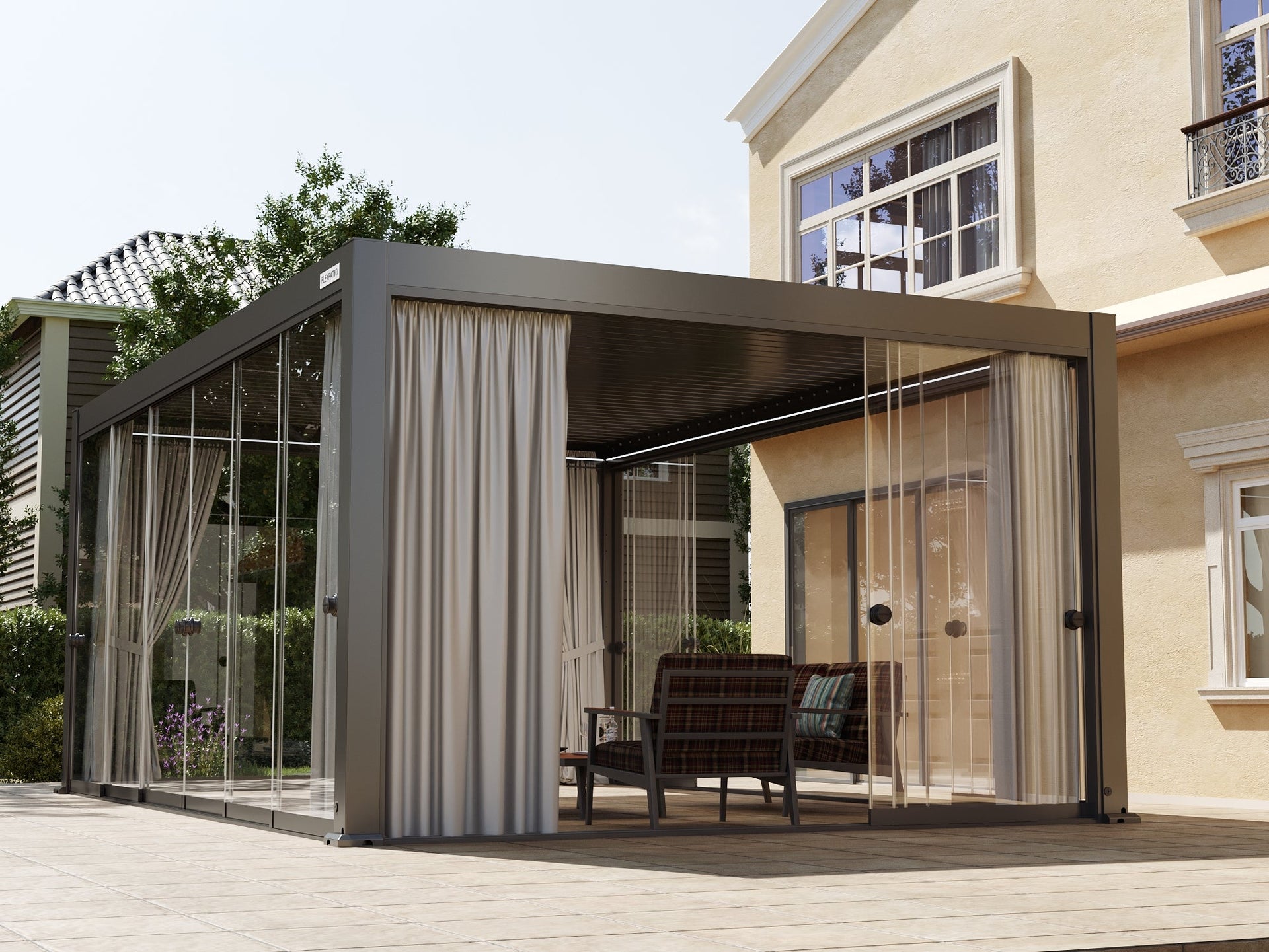 Curtain for Glass Door
