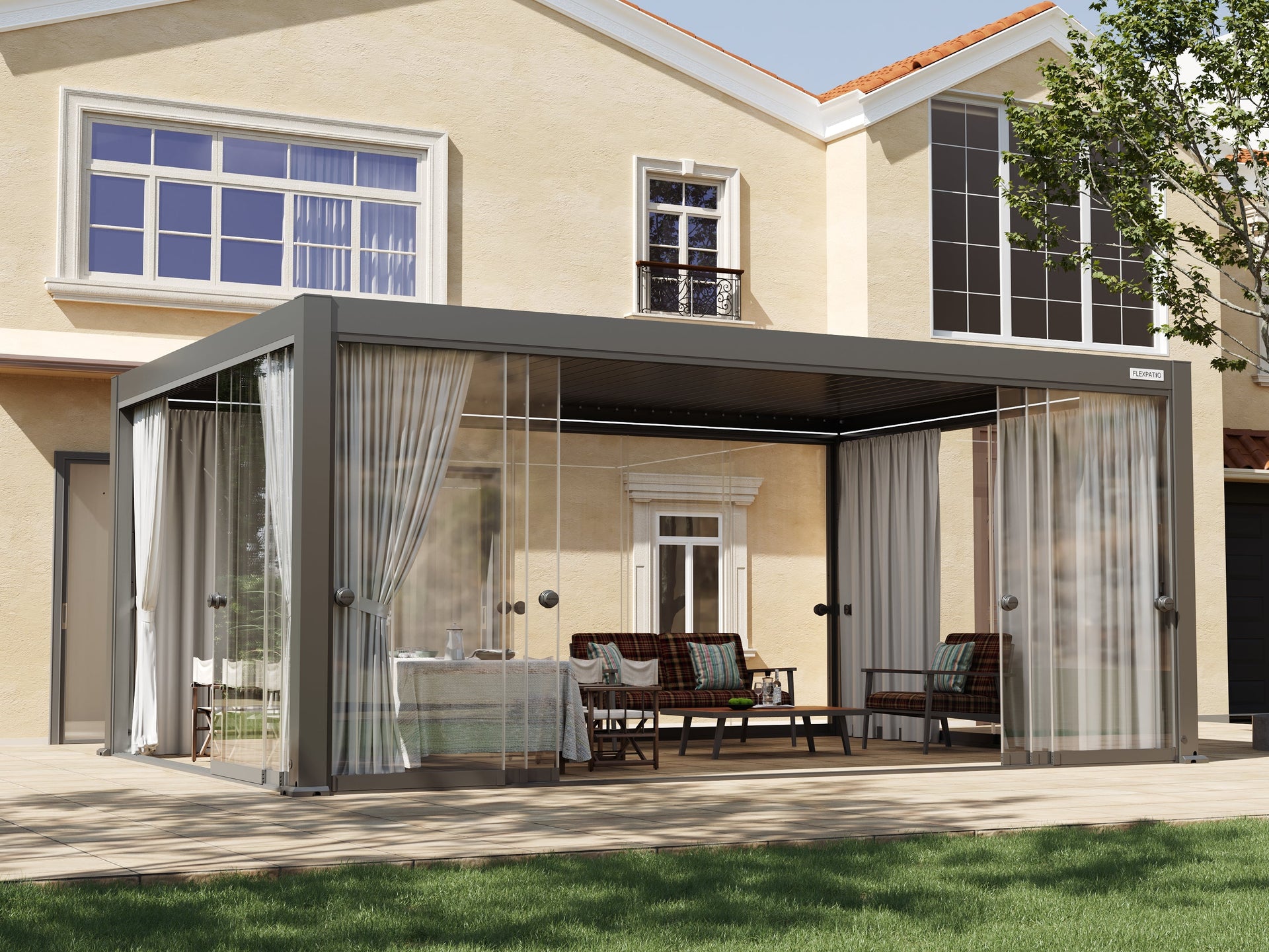 Curtain for Glass Door