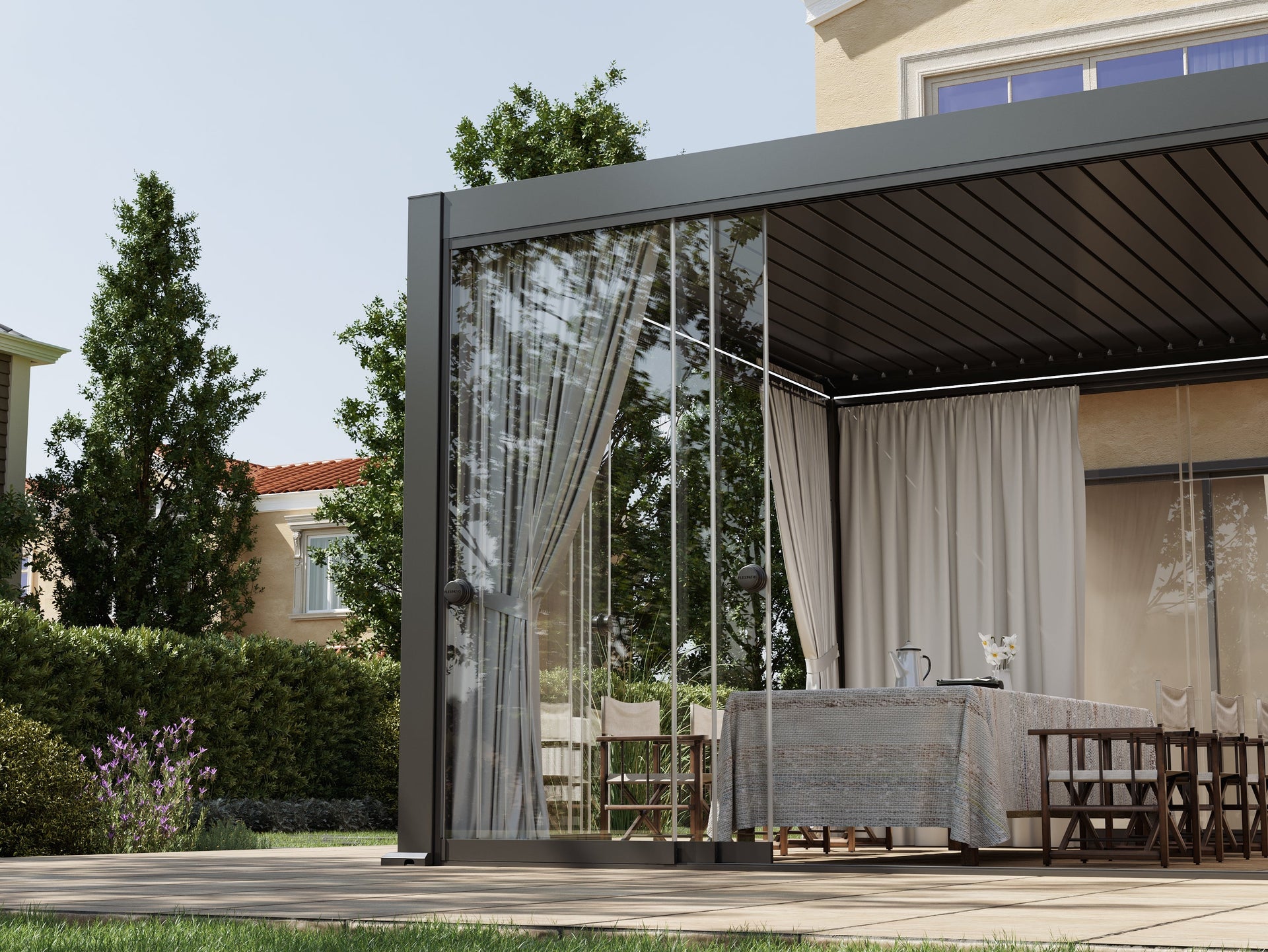 Curtain for Glass Door