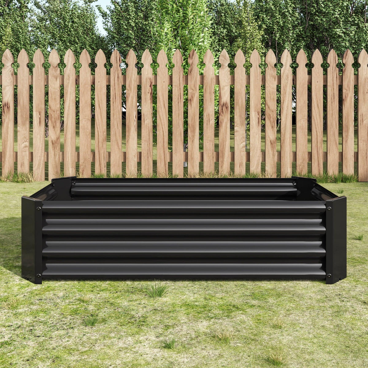2-Piece Metal Raised Garden Bed