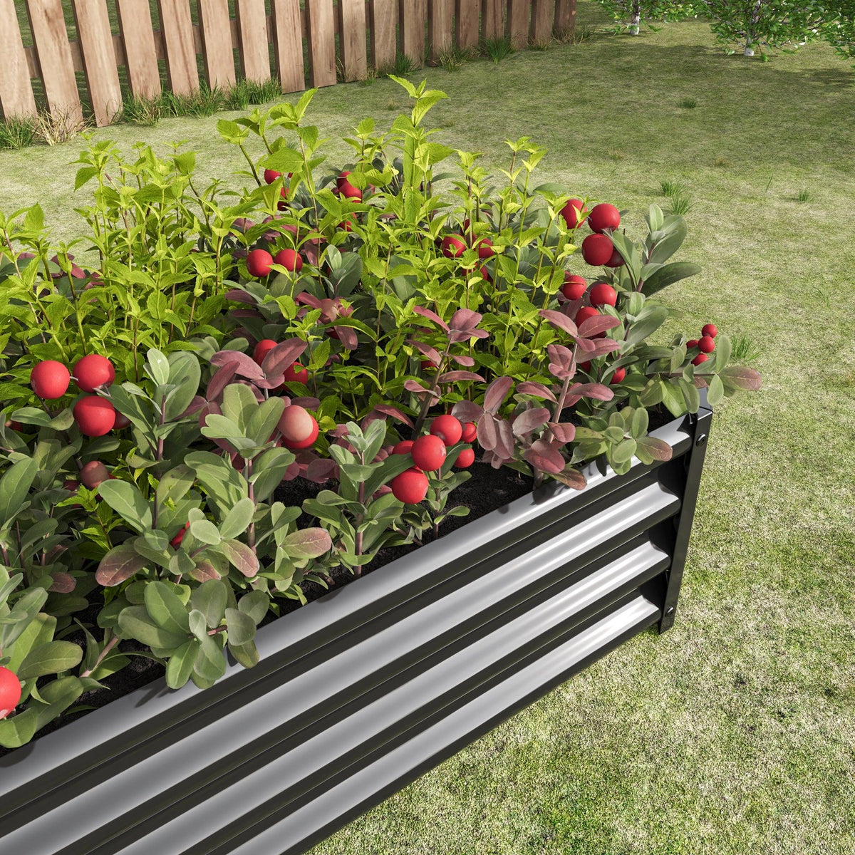 2-Piece Metal Raised Garden Bed