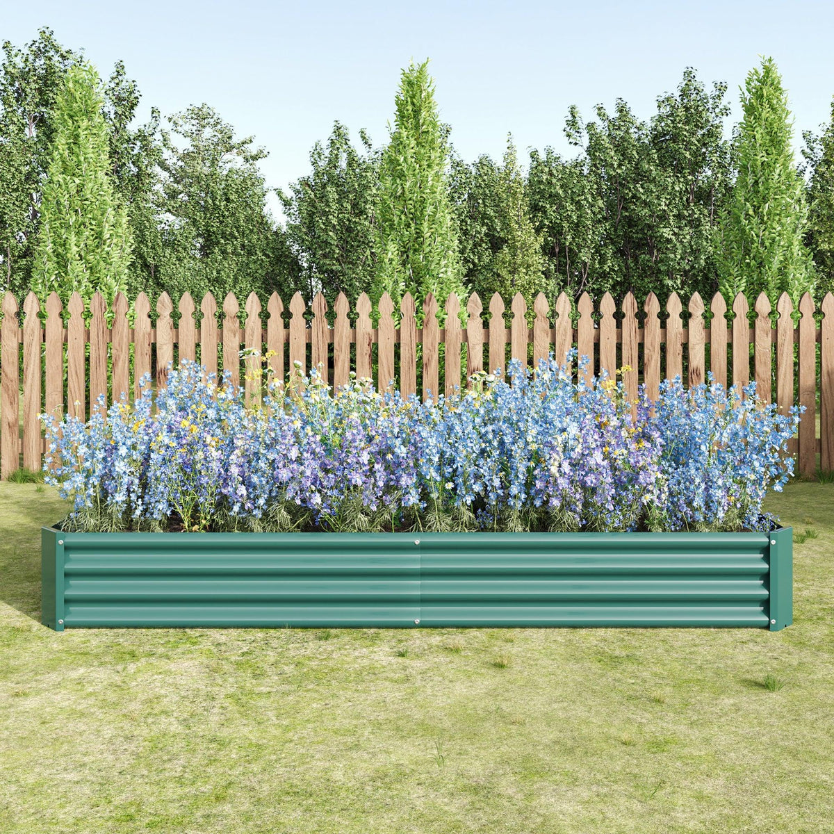 2-Piece Metal Raised Garden Bed