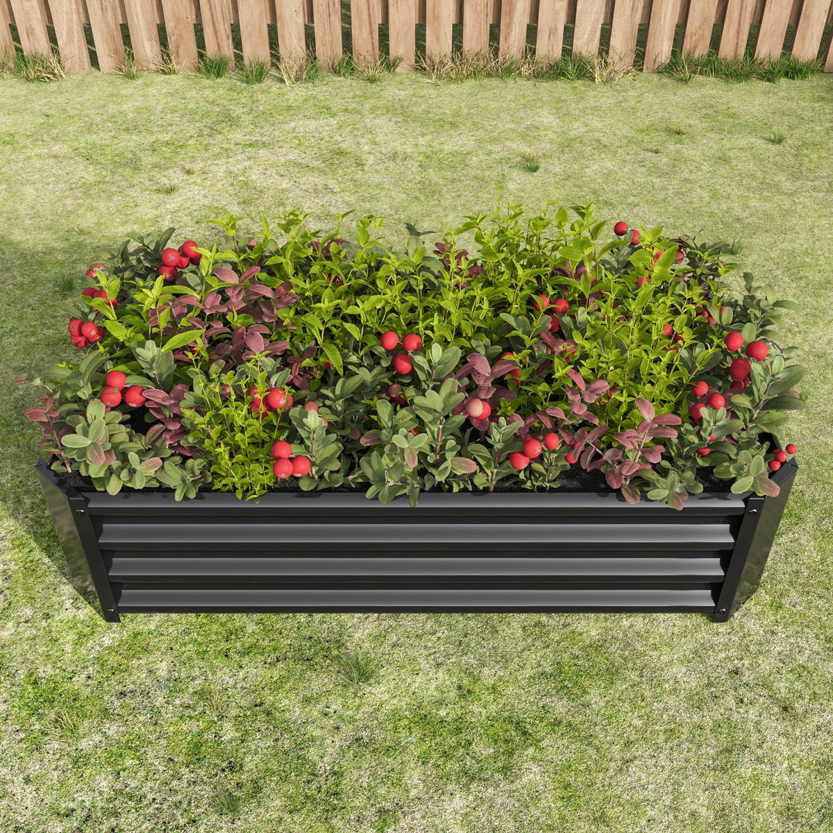 2-Piece Metal Raised Garden Bed