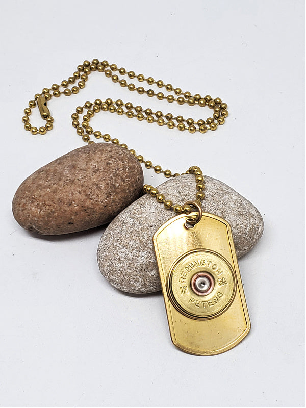 Classic SureShot 12 Gauge Dog Tag Necklace