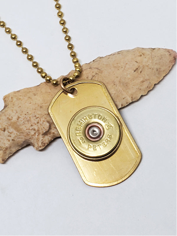 Classic SureShot 12 Gauge Dog Tag Necklace