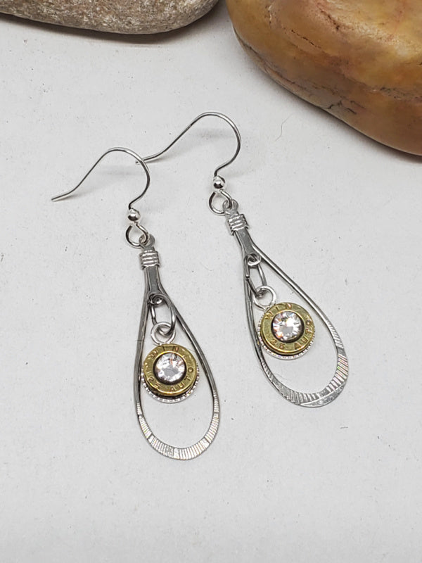 Petite Teardrop 25 Auto Bullet Earrings