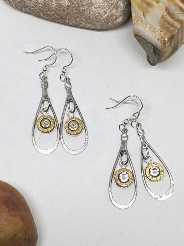 Petite Teardrop 25 Auto Bullet Earrings
