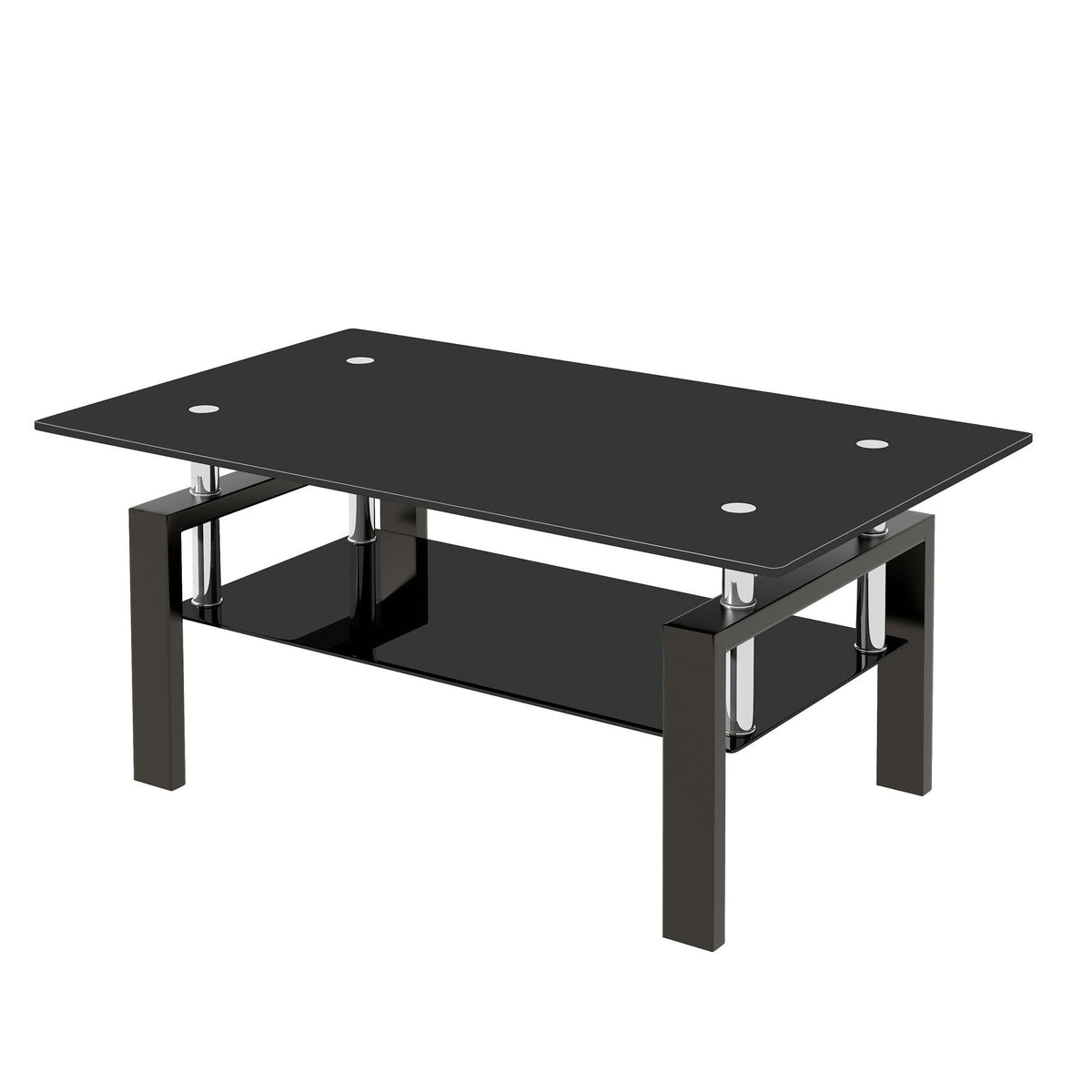Tempered Black Glass Coffee Table