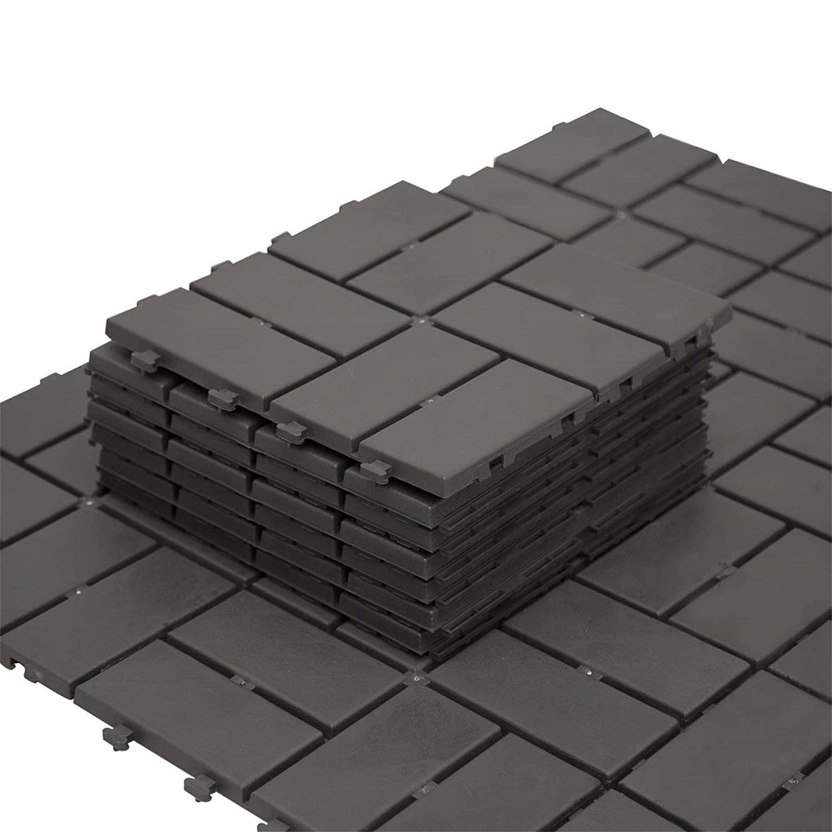 Patio Interlocking Deck Tiles, 12