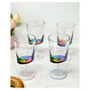 Oval Halo Plastic Wine Glasses Set of 4 (12oz) - Clear