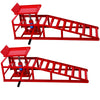 Auto Car Truck Service Ramps Lifts, Garage Car Lift Hydraulic Ramps - Red