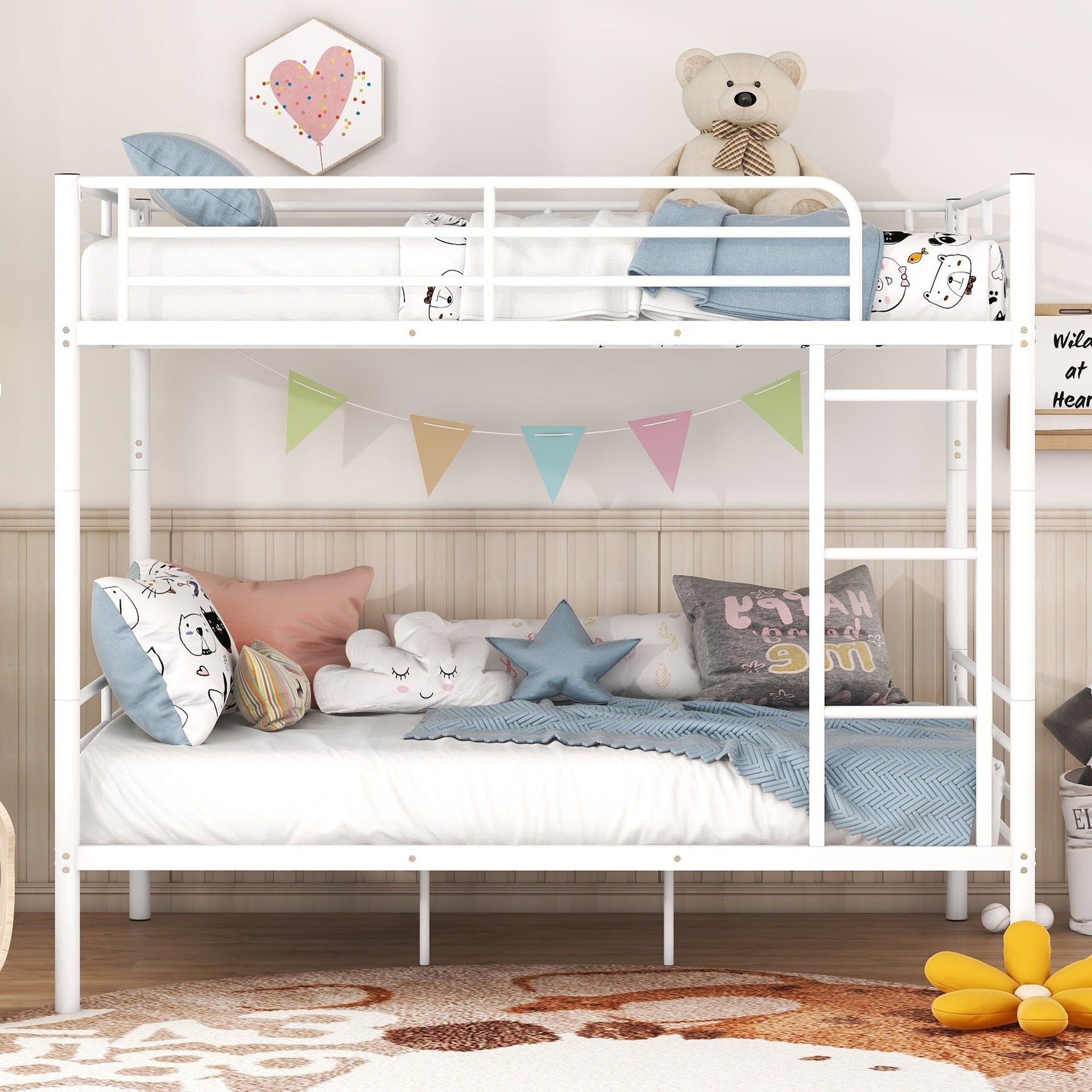 Full Over Full Metal Bunk Bed