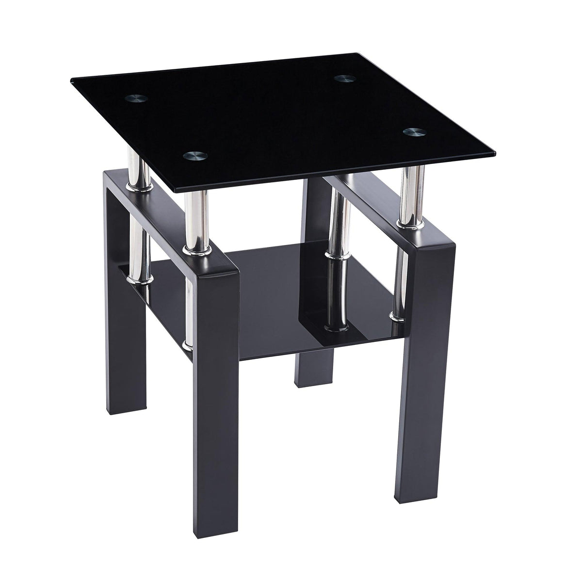 Tempered Black Glass Sofa Table