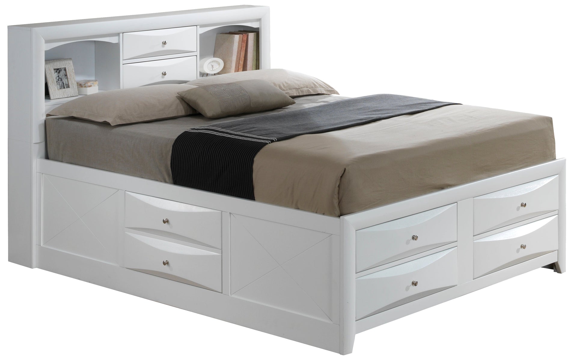 Contemporary Full Storage Bed