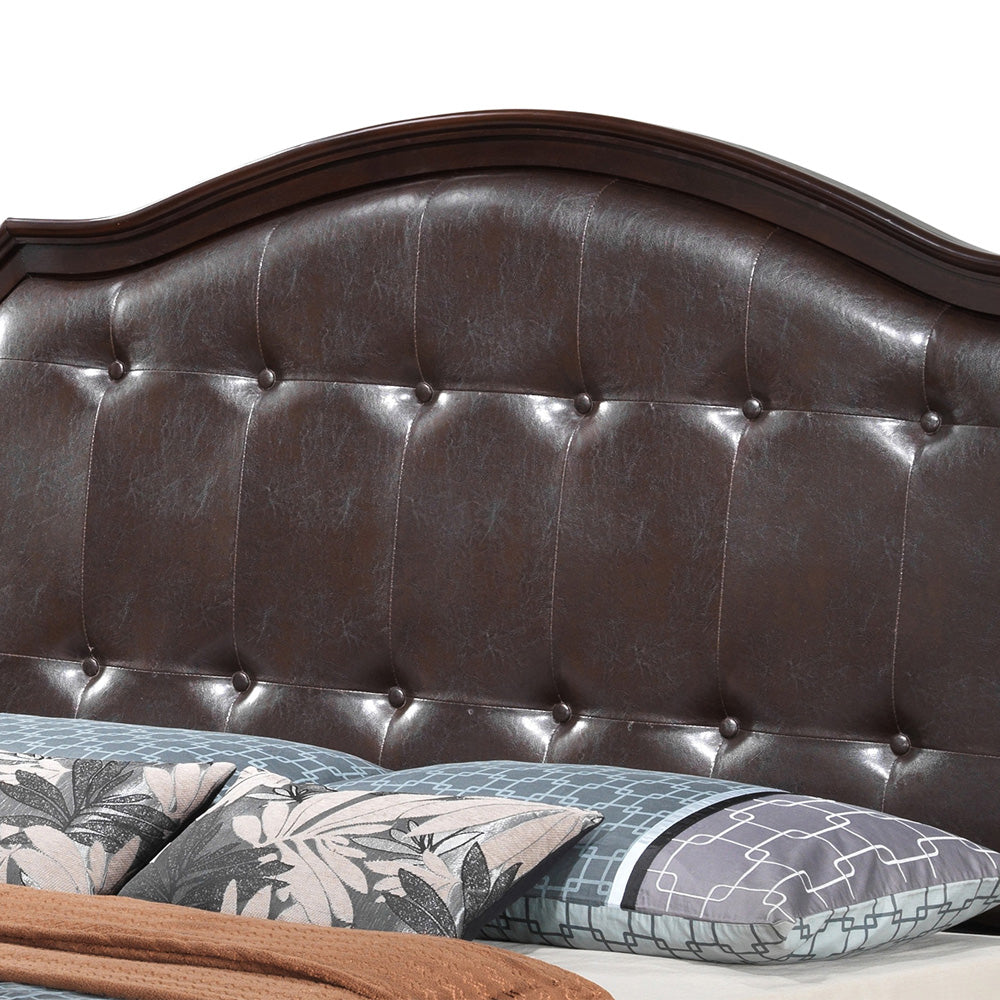Elegant Cappuccino King Bed With Storage Options