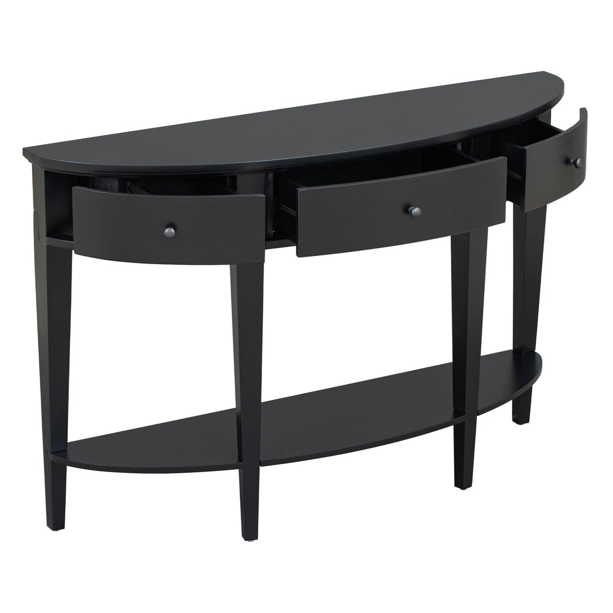 U-Style Modern Curved Console Table