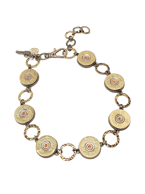 20 Gauge Silver Boot Bracelet