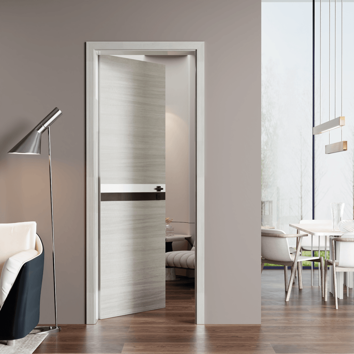 CRAZY ELF Melamine Integrated Door Slab - 28