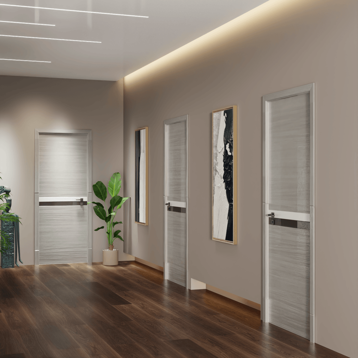CRAZY ELF Melamine Integrated Door Slab - 28
