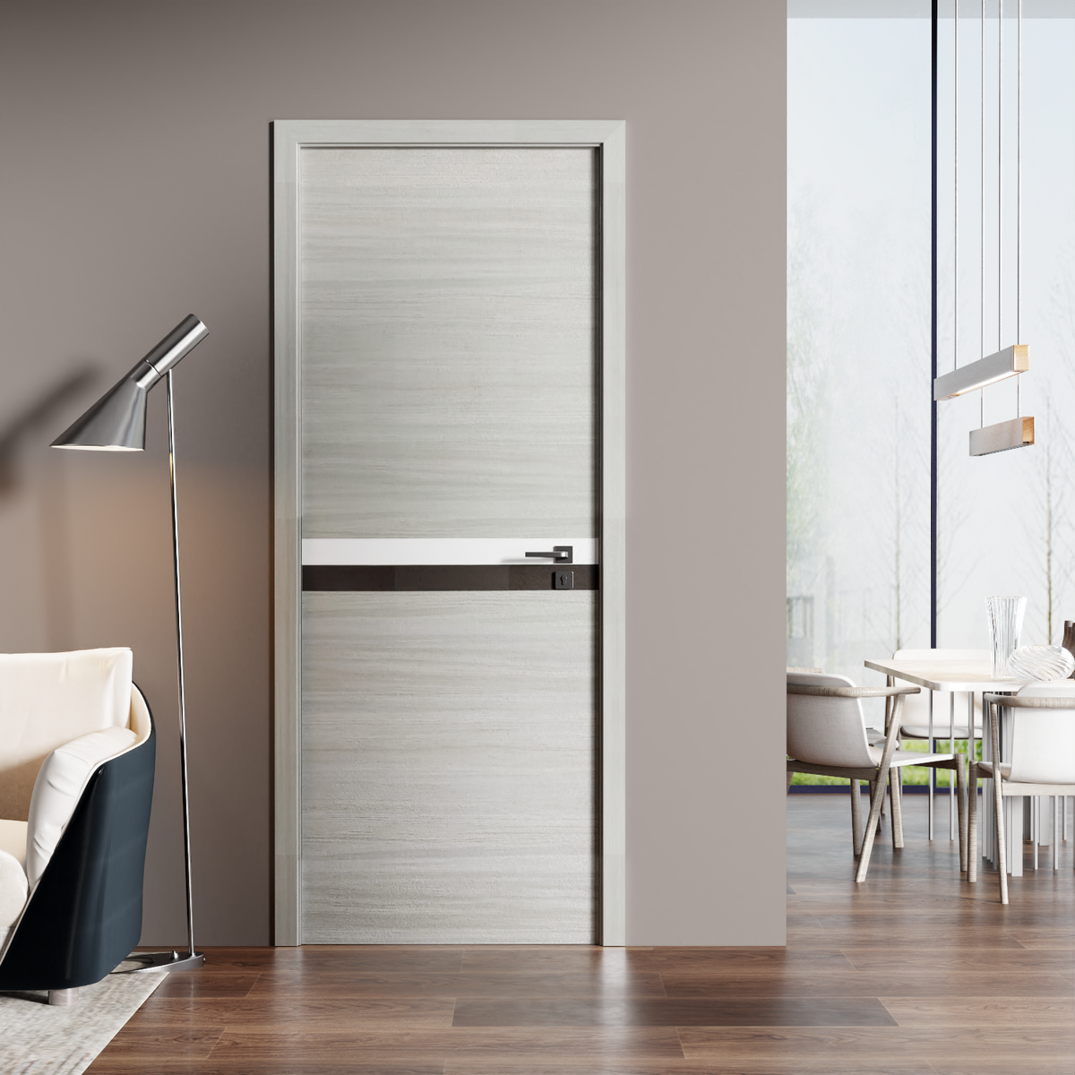 CRAZY ELF Melamine Integrated Door Slab - 28