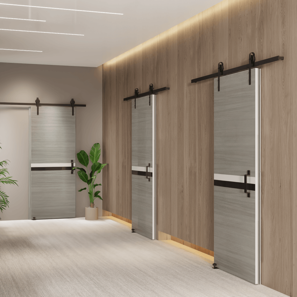 CRAZY ELF Melamine Integrated Door Slab - 28