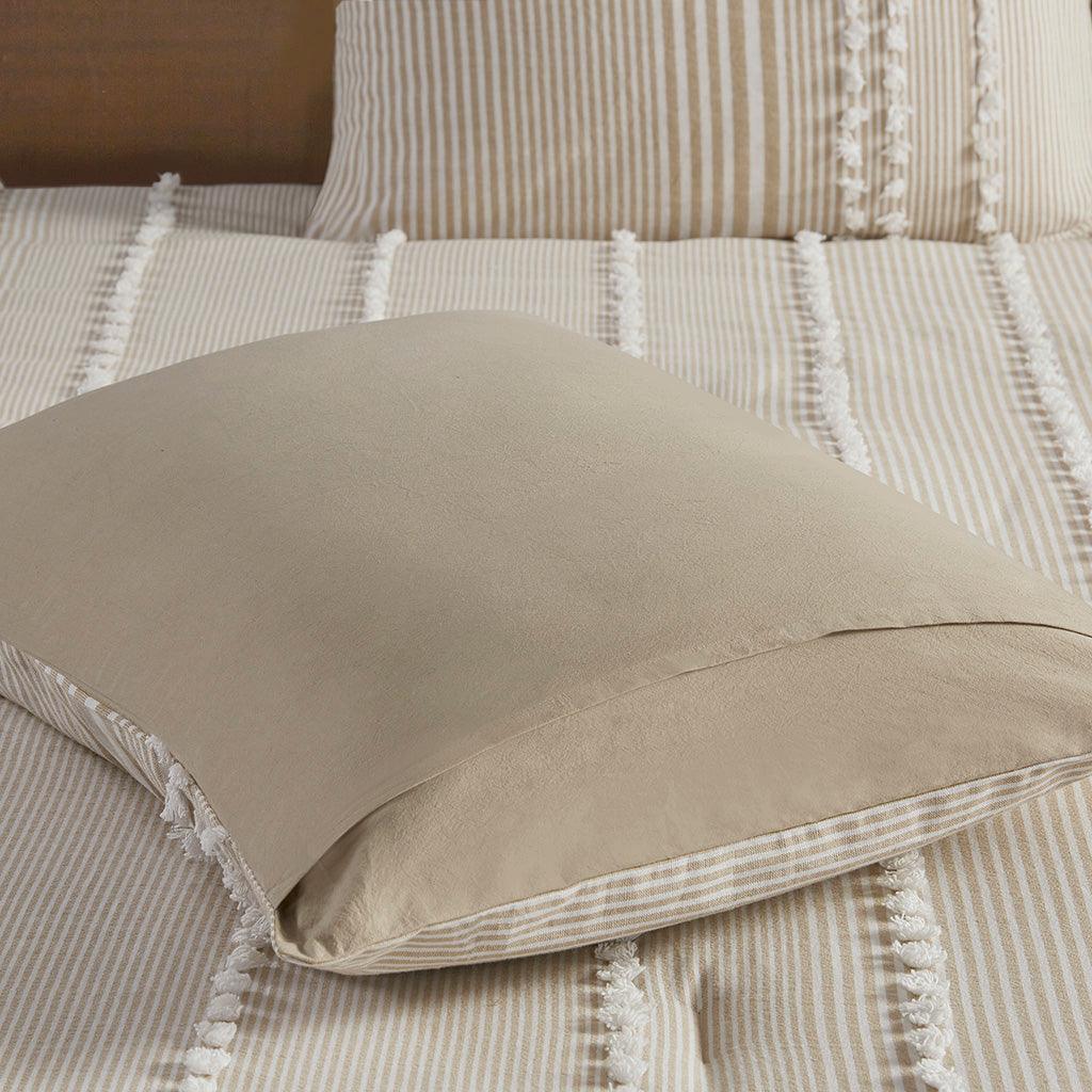 Full/Queen 3 Piece Cotton Yarn Dyed Comforter Set